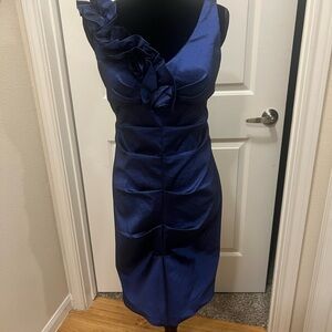 S.L. Fashions sapphire color social occasions dress, nwt.